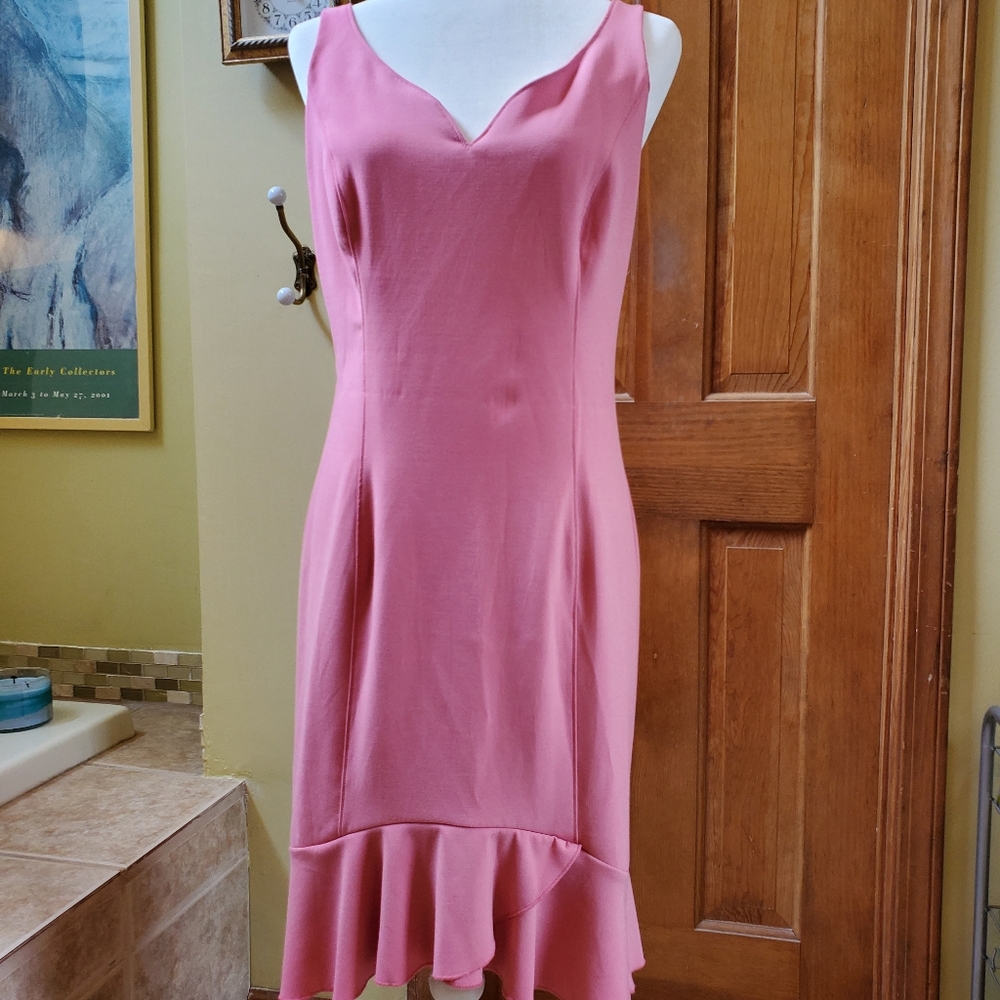 White House Black Market Flounce Dress size 10